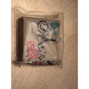 NEW Pier 1 Imports Mini Beaded Notepad & Pen Set